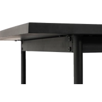 Mesa de Jantar Retangular Blackstorm 140x80cm em Madeira de Carvalho