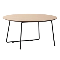 Runt soffbord 80cm i ekträ