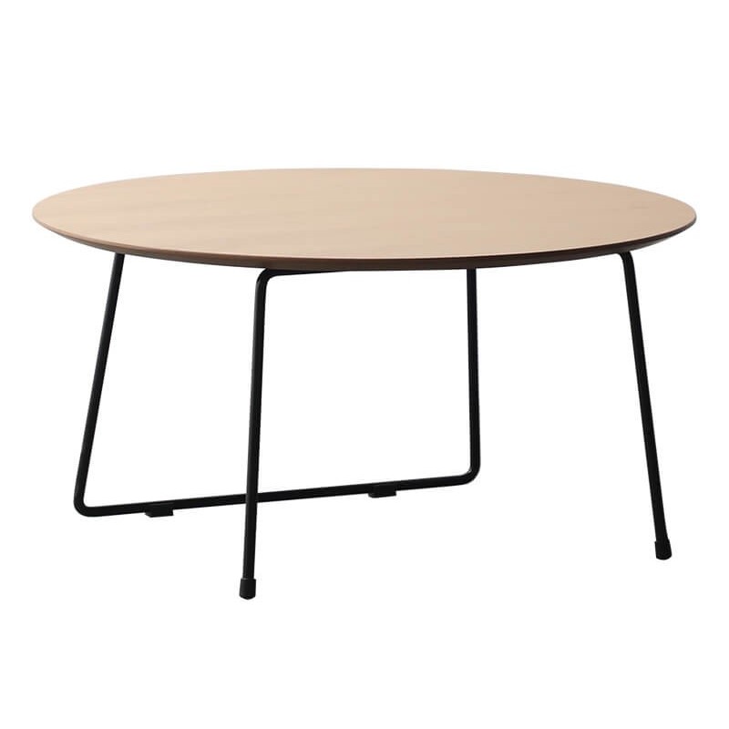 Kulatý konferenční stolek 80 cm z dubového dřeva