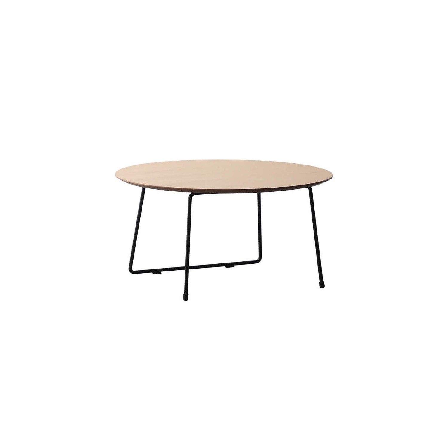 Runder Couchtisch 80 cm aus Eichenholz