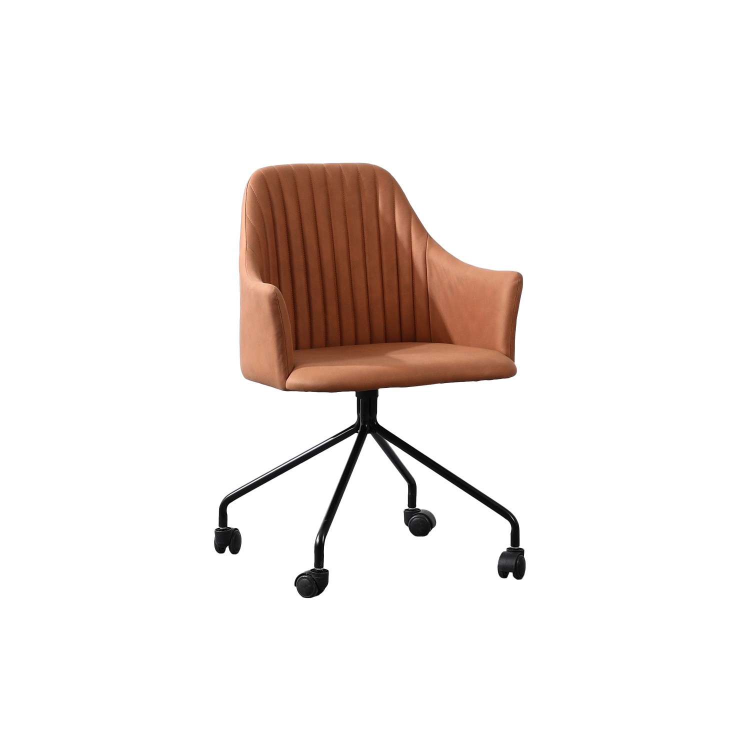 Cadeira de escritório estofada estilo vintage 