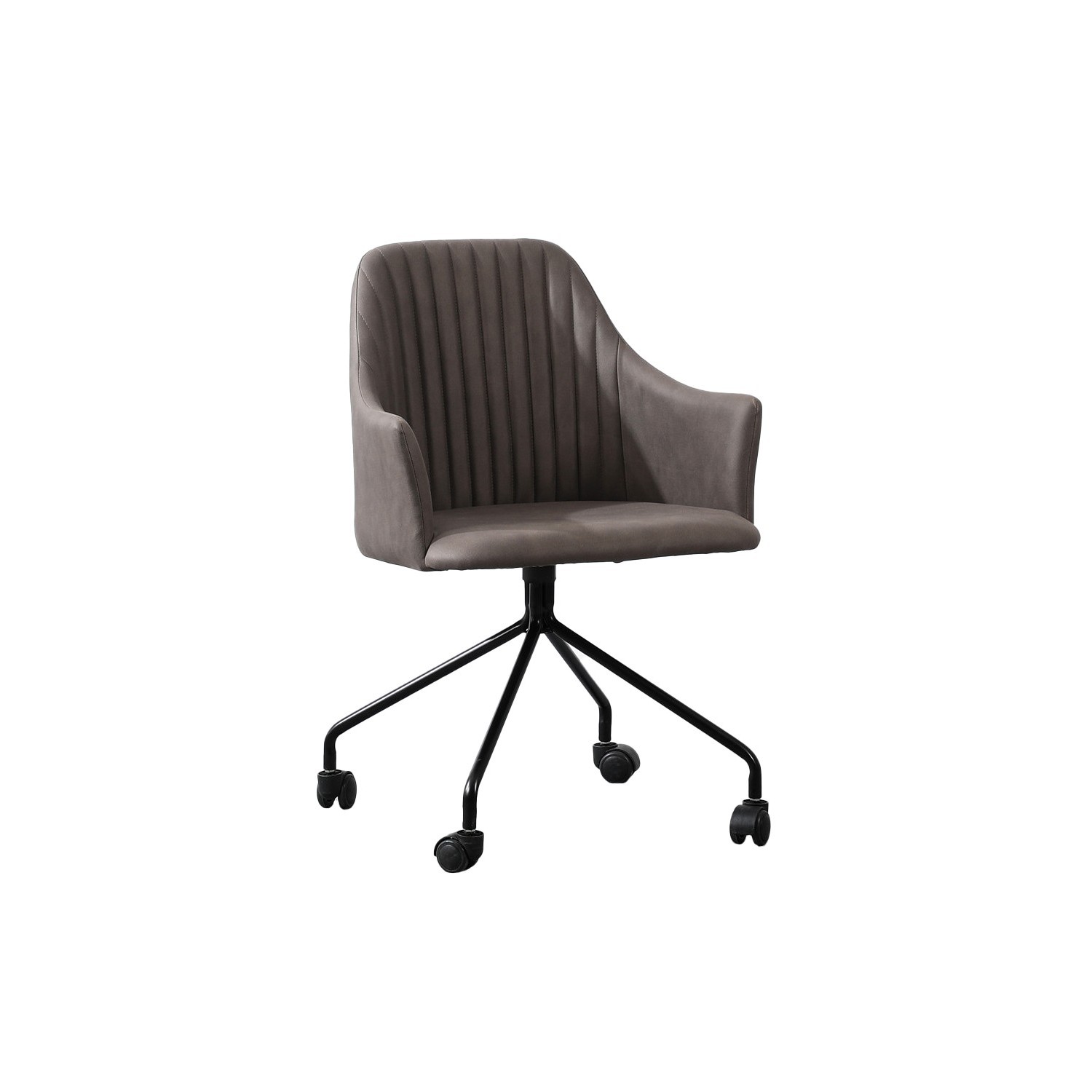 Silla Oficina Tapizada Estilo Vintage 