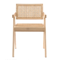 Replica Chandigarh Stuhl mit Armlehnen von Designer Pierre Jeanneret 