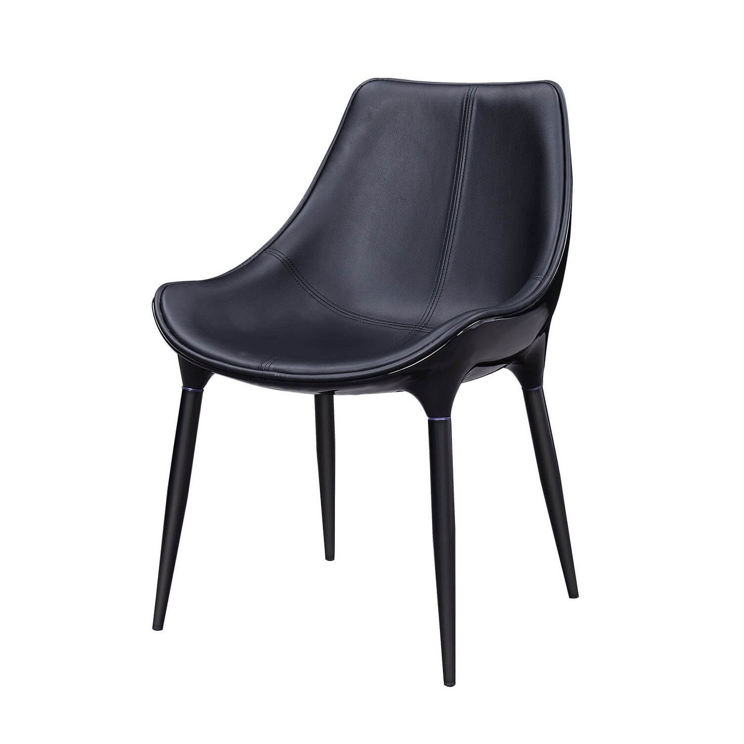 Olaan chair upholstered in imitation leather