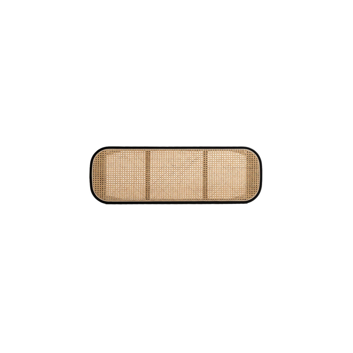 Panca Oldhouse vintage in rattan naturale