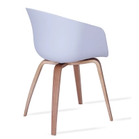 Chaise nordique Daxer en bois de hêtre de style nordique