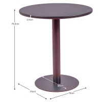 Table haute en acier de Séville