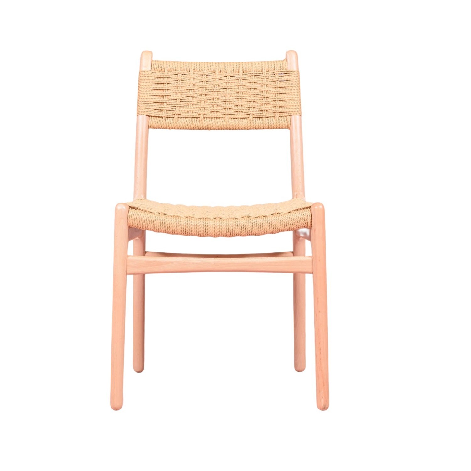 Liam Nordic chair in beech wood and natural rope