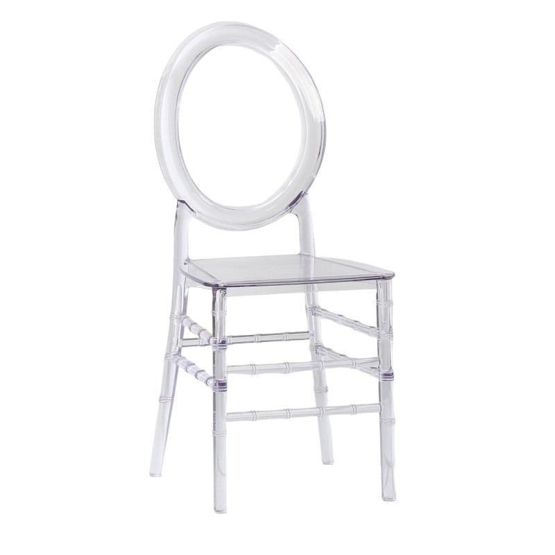 Pack Ghost Tisch 120cm und 4 Stühle Felipe Ghost