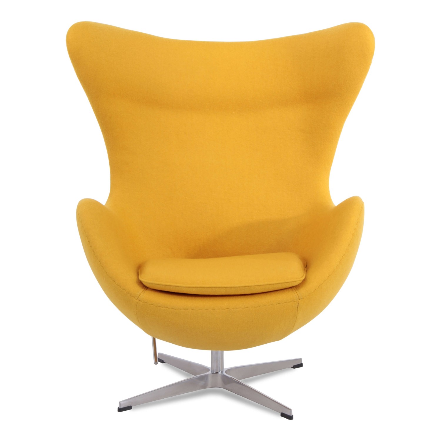Replika židle Egg v kašmíru od designéra Arne Jacobsen