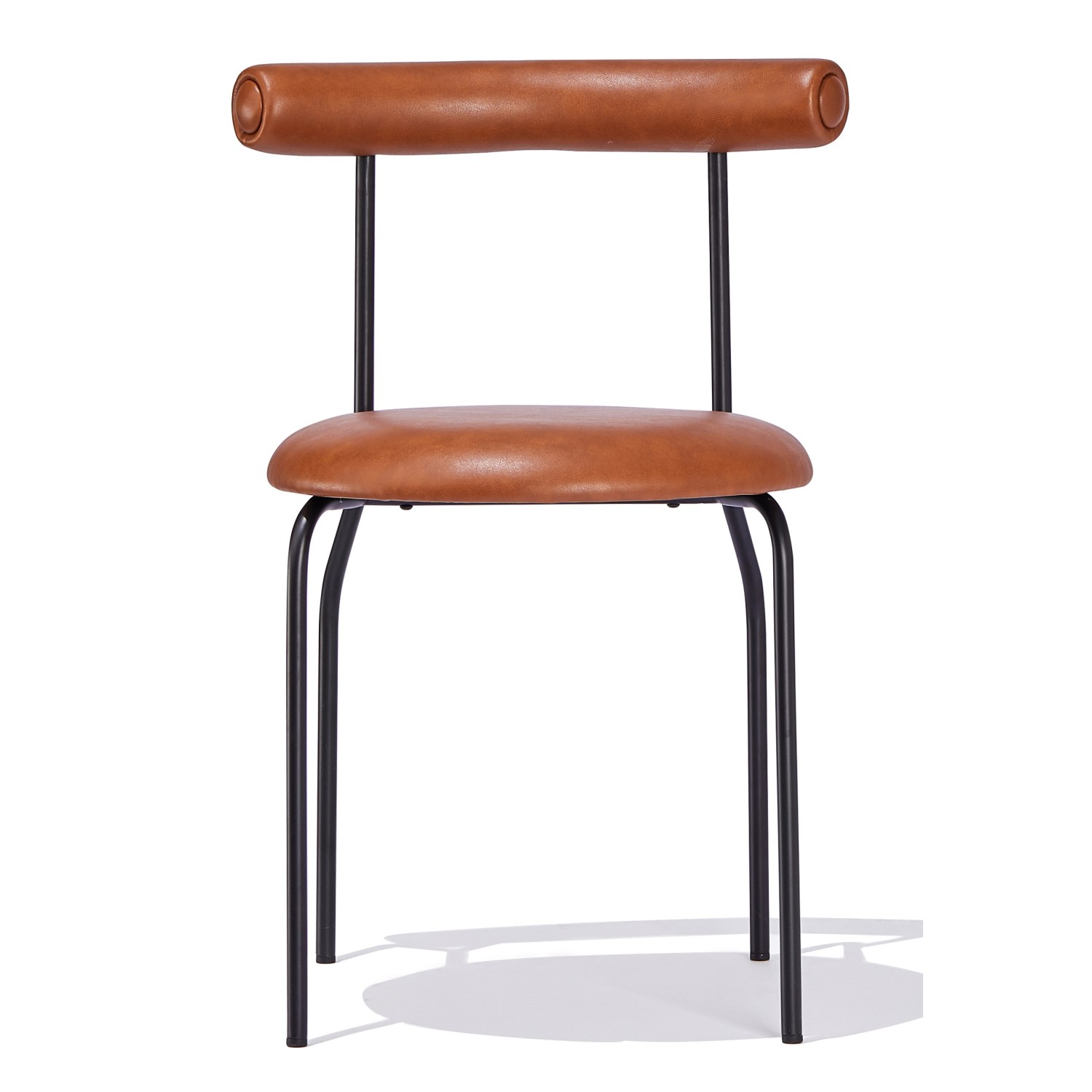 Industriële stoel Elbow bekleed met kunstleer