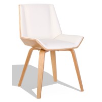 Židle Nordic Plywood S s polštářem z koženky a javorového dřeva