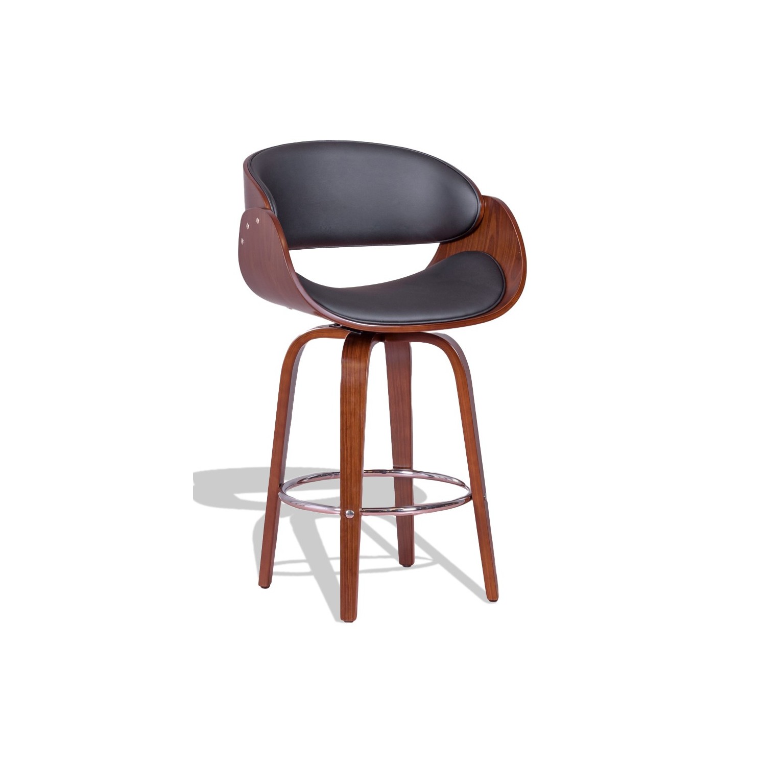 Hocker Burrow mit Kunstlederkissen
