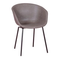 Chaise rembourrée Denver en simili cuir