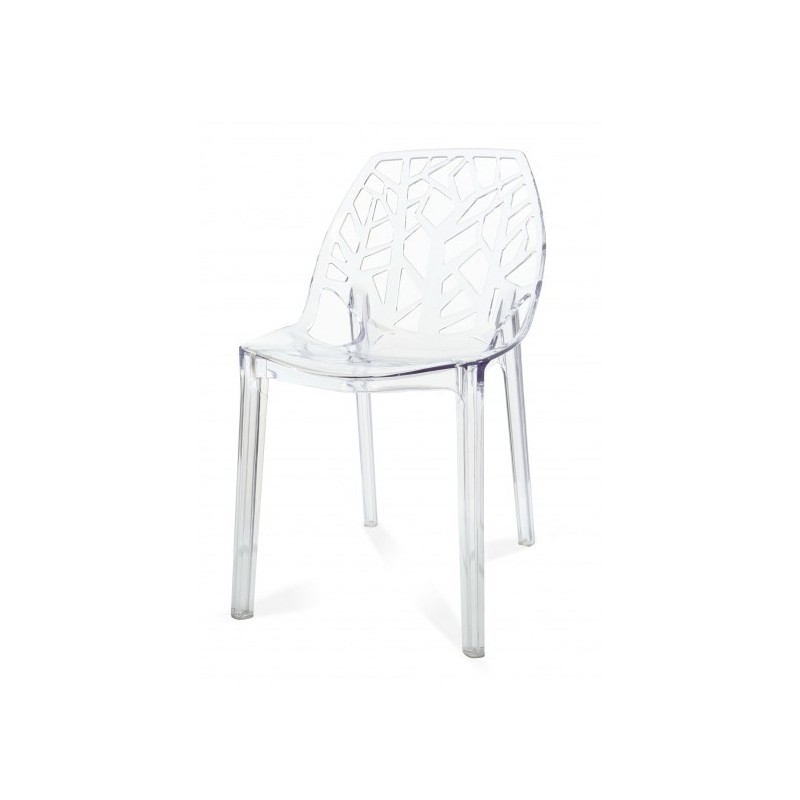 PACK 4 CADEIRAS VEGTAL TRANSPARENTES