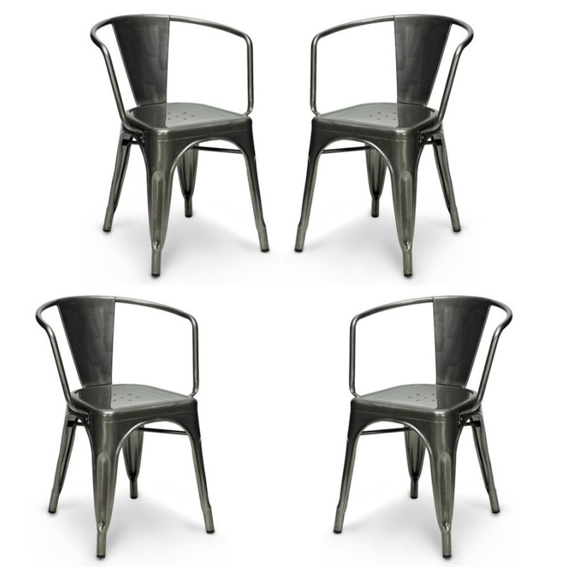 PACK 4 BISTROARMSSTÅLAR